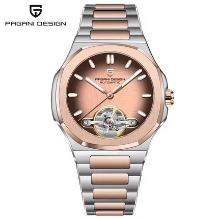 Orologio Meccanico Tourbillon PAGANI DESIGN 2026 Nuovo, Lusso Impermeabile da Uomo in Acciaio 316L, con Vetro Zaffiro e Lancette Luminose