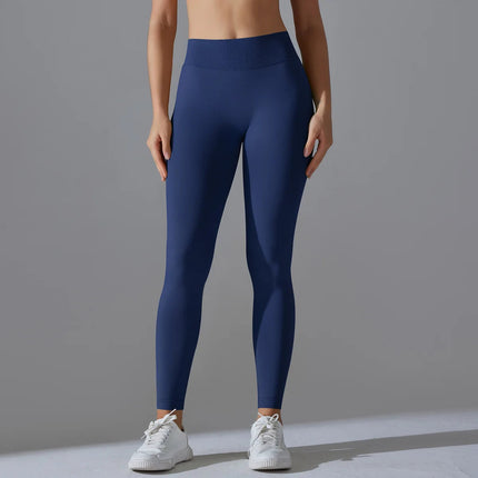 Fitness Sports Leggings Women's High Waist Seamless Yoga Legging Scrunch Butt Breathable Push Up Sports Pants Women Gym Tights PlatiNum
