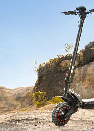 Monopattino elettrico iScooter iX7Pro a doppia trazione per fuoristrada, velocità massima 60 km/h, pneumatici da 10 pollici, 2000W, 17.5Ah, 48V, pieghevole, con app.