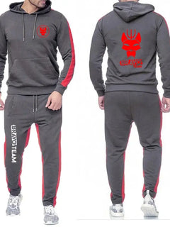 2025 Spring And Autumn Men's Bravo Team Symbol Seal Team Logo Print Lightweight Popular Solid Color