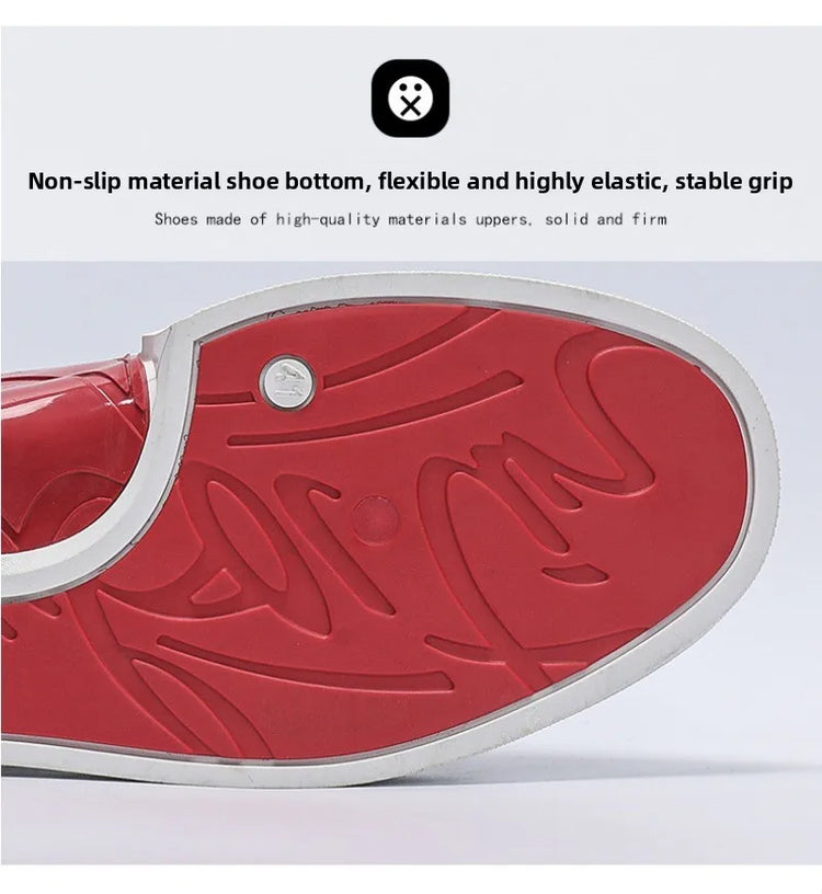 Fashion Men's Sneakers High Quality Leather Casual Shoes Luxury Business Office Shoes Trendy Skateboard Shoes Zapatillas Hombre