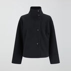 short black coat