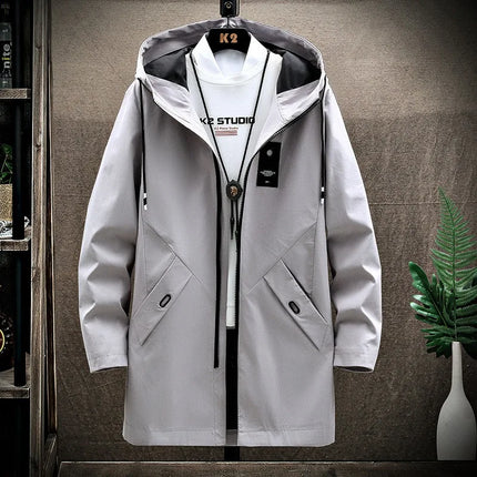 Thickened Fleece Lined Men's Casual Jacket Coat Autumn Winter Outerwear Fashionable Youth Style Zipper Closure Short Length
