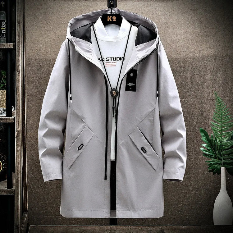 Thickened Fleece Lined Men's Casual Jacket Coat Autumn Winter Outerwear Fashionable Youth Style Zipper Closure Short Length
