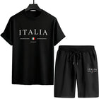 2026 Tuta estiva per uomo T-shirt + pantaloncini Moda casual urbana T-shirt a maniche corte Abiti Italia Abiti da uomo stampati platinumshop