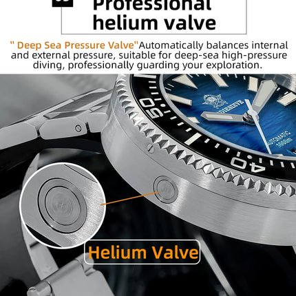 ADDIESDIVE New Men's Automatic Dive Watch Sapphire Crystal 3D Dial Ultra Bright Lume 1000m Water Resistance Men's Business Watch