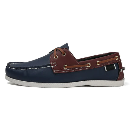 Scarpe mocassini da uomo alla moda con punta a grembiule, comode antiscivolo per passeggiate all'aperto, viaggi, primavera ed estate