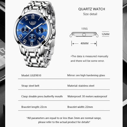 LIGE 2024 nuove donne di moda orologi da donna top brand di lusso creativo bracciale da donna in acciaio orologi orologio impermeabile al quarzo femminile platinumshop