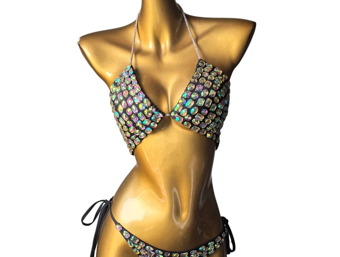 2026 the newest Venus Vacation diamond bikini crystal bar bikini rhinestone fashion bar bikini swimwear full crystal bikini