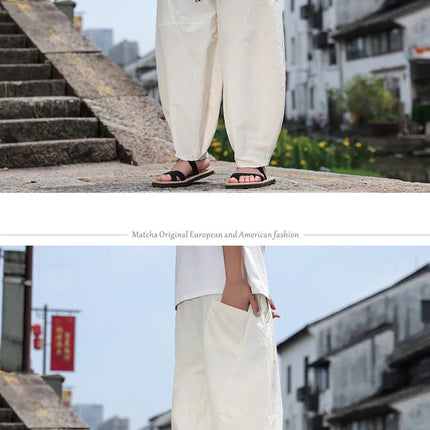 Pantaloni Larghi Estivi da Uomo, Stile Retrò Oversize, Pantaloni Harem Tinta Unita, Pantaloni Casual Harajuku, Pantaloni da Jogging per Donna, Abbigliamento Streetwear