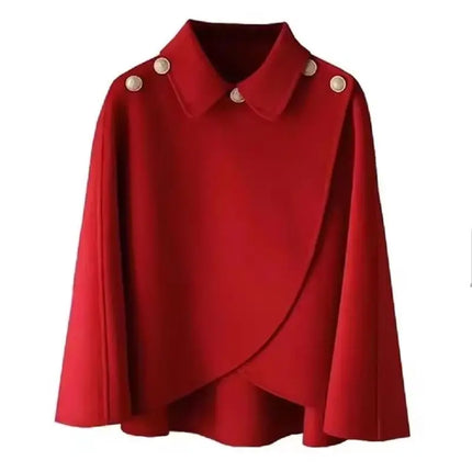 Women's Woolen Shaw Coat 2025 Autumn Winter Korean Version Short Ladies Jacket Temperament Elegant Femme Woolen Outerwear