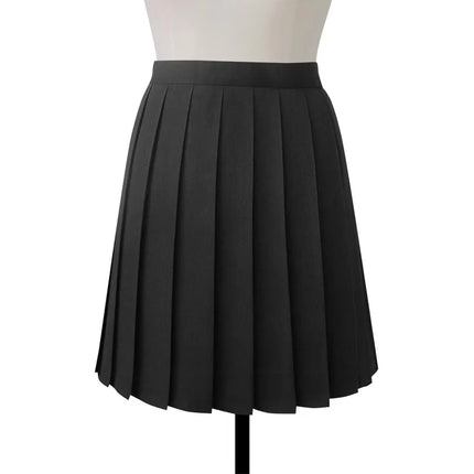 Gonna longuette a pieghe a vita alta da donna Y2k Estate al ginocchio stile preppy Harajuku Hot Street School Cosplay Casual Faldas femminili
