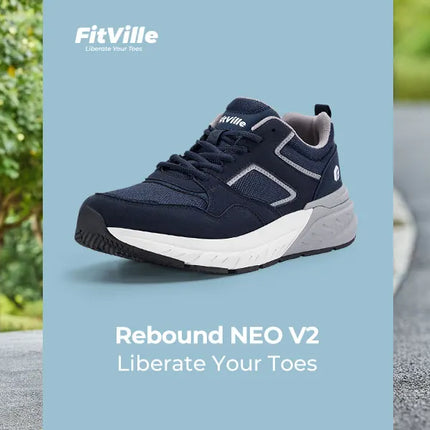 FitVille Le più nuove scarpe da corsa da uomo 4E Sneakers larghe con supporto per l'arco plantare per piedi piatti Sollievo dal dolore al tallone Fascite plantare