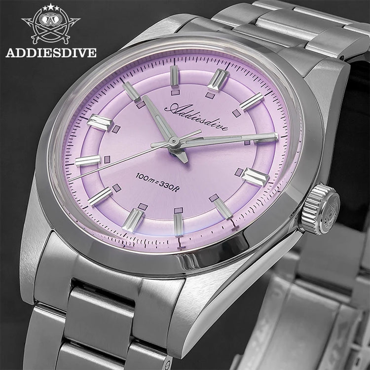 ADDIESDIVE36mm Luxury Men's Quartz Watch Japan VH31 Movement 100m Waterproof Super Luminous Quartz Men's Business Watch AD2515
