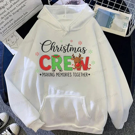 Family Christmas Crew 2026 Print Hoodies Making Memories Together Sweatshirts Funny Family Matching Holiday Pajamas Shirt Gifts