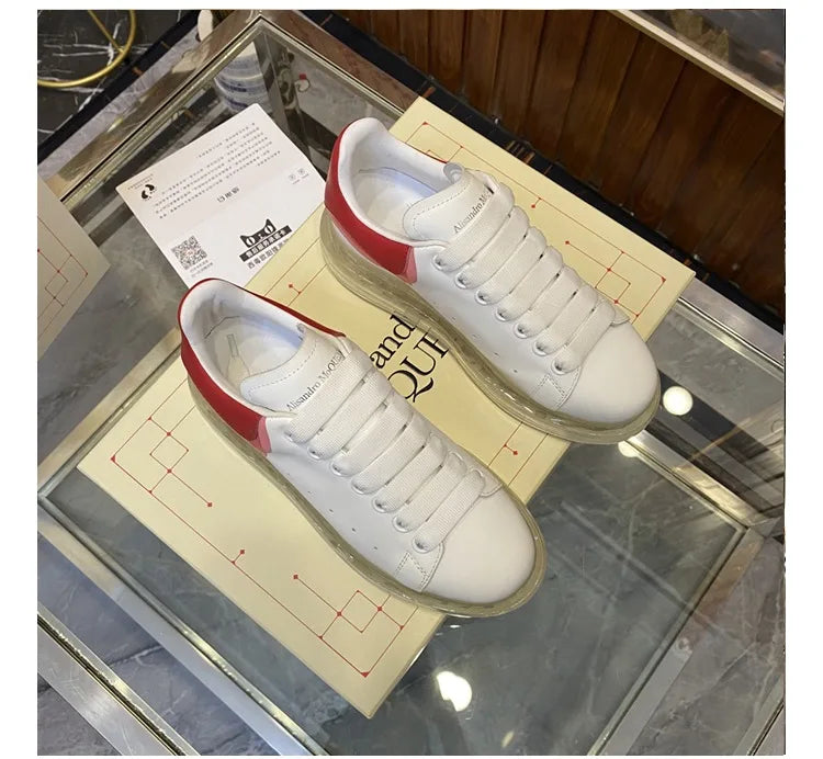 Handmade Men Casual Shoes Genuine Leather Oversize Platform Sneakers Air Cushion Trainers Man Flat Loafers Daily Office Footwear
