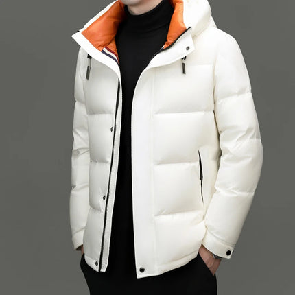 New arrival winter jacket 90% white duck down jackets men,mens thicken warm parkas winter down coat,autumn hooded parkas men