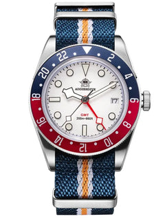 ADDIESDIVE GMT Quartz Watches Bubble Mirror Glass AD2044 Men's Sport Diver Watch 20Bar Waterproof Super Luminous Man WristWatch