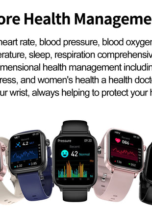 2025 Nuovo AI Diagnosi Lipidi nel sangue Acido urico Test di composizione corporea Smart Watch per uomo ECG + PPG Chiamata Bluetooth Salute Smartwatch platinumshop