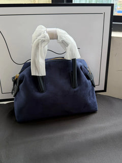 Elegante borsa da bowling per donna, borsa a mano con tracolla, design minimalista, borsa da lavoro