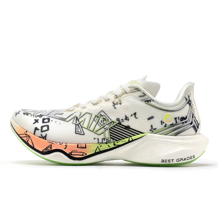 ONEMIX Scarpe da corsa per maratona ultraleggere Scarpe da ginnastica da corsa professionali in nylon con bordo in carbonio con supporto antiurto e rimbalzo PlatiNum