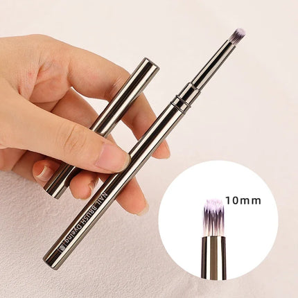 1/12Pcs Simple Nail Enhancement Brush Metal Handle Painting Drawing Flower Pen Edge Hook Uv Gel Nail Brush Nail Art Tools New