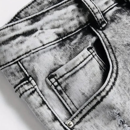 Estate nuovi jeans corti da uomo elasticizzati slim pantaloncini di jeans dal design retrò alla moda streetwear pantaloncini cargo in cotone 98% uomo