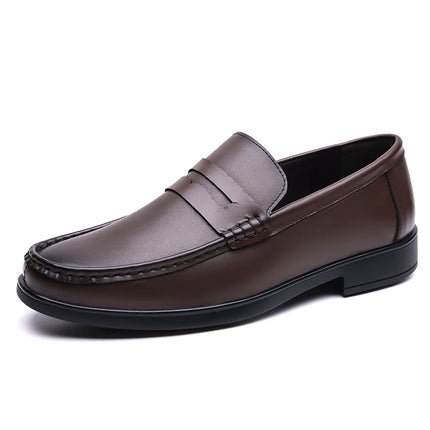Mocassini in Pelle da Uomo Estate 2026, Scarpe Casual Slip-on Traspiranti, Comode per Camminare e per l'Ufficio
