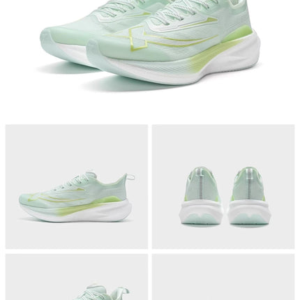Xtep 2000KM 2.0 Running Shoes Women  Summer Shock Absorption Professional TPU Sneakers 876218110044 (suggest half size down) PlatiNum