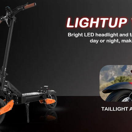 Monopattino Elettrico Fuoristrada AOVOPRO 1200W ad Alte Prestazioni con Controllo APP, Scooter Elettrico Intelligente 13.5AH con Autonomia di Circa 50KM per Adulti