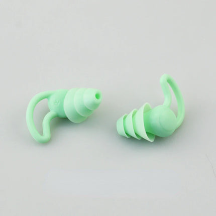 Tappi per Orecchie da Nuoto in Silicone, Protezioni Auricolari Impermeabili a 3 Strati, Tappi Morbidi Antirumore per Adulti