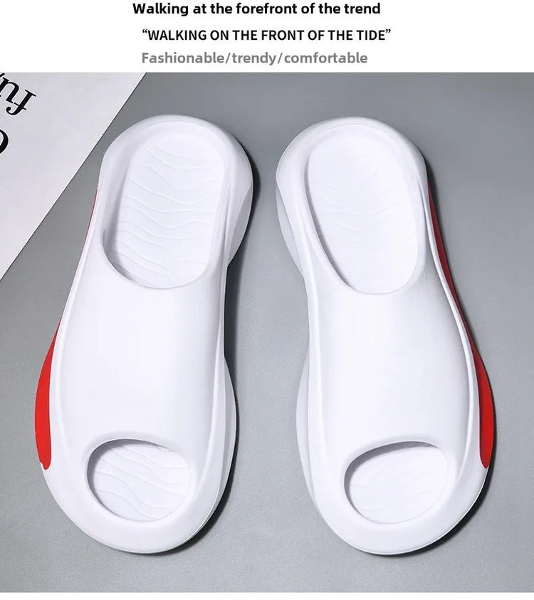Pantofole in cocco Le donne indossano sandali Coppia fondo spesso Eva Step on Shit Feeling Home Home Pantofole di grandi dimensioni Scarpe