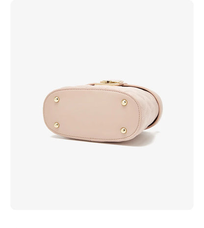 FOXER Split Leather Women's Box Mini Handbag Fashion Brand Crossbody Shoulder Bag Lady Messenger Bag Elegant Small Tote