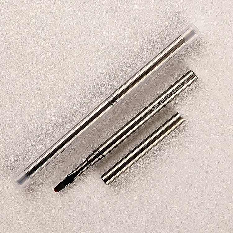 1/12Pcs Simple Nail Enhancement Brush Metal Handle Painting Drawing Flower Pen Edge Hook Uv Gel Nail Brush Nail Art Tools New