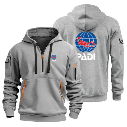 Padi's new men's casual sportswear, men's hooded sportswear, outdoor activity training clothes, printed fashionable home furnish PlatiNum