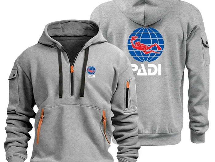 Padi's new men's casual sportswear, men's hooded sportswear, outdoor activity training clothes, printed fashionable home furnish PlatiNum