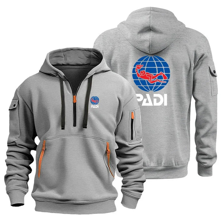 Padi's new men's casual sportswear, men's hooded sportswear, outdoor activity training clothes, printed fashionable home furnish PlatiNum