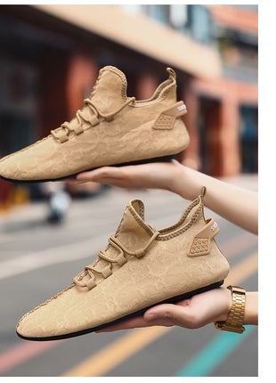 YRZL Mocassini da uomo in rete Mocassini da guida Appartamenti di alta qualità Scarpe da passeggio Mocassini casual antiscivolo traspiranti Scarpe da uomo estive
