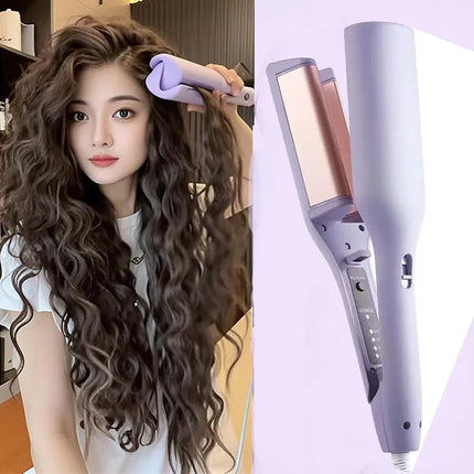 Fast Heating 32mm French Egg Roll Fully Wool Curling Iron Home-Use Wave Curling Iron Stick Portable Iron Hair Curling Tool