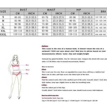 Nuovo Costume da Bagno Bikini Donna a Due Pezzi con Fascia Arricciata, Anello in Metallo e Perizoma platinumshop