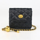Women's Leather Slanting Belt Bag Detachable Adjustable Chain Strap Shoulder Bag Fashion Wallet Hanging Pouch Belt Bag PlatiNum