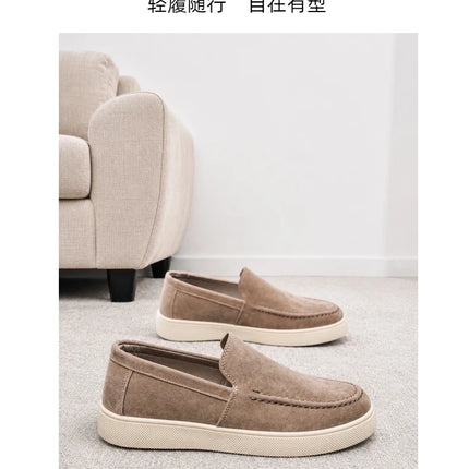 Scarpe casual da uomo estive, comode, con plateau, mocassini di design, traspiranti, slip-on, scarpe da ufficio piatte da uomo