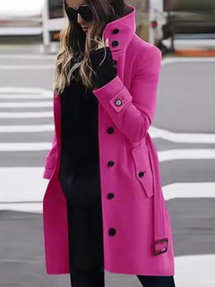 Slim Fit Wool Blend Women's Coat