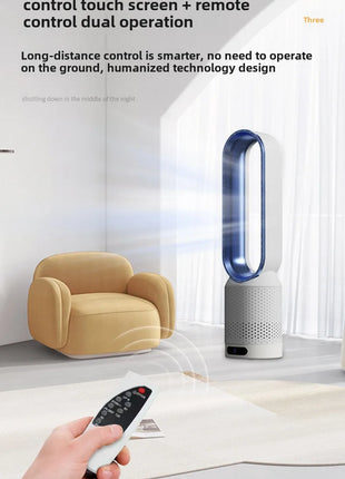 NUOVO Ventilatore Senza Pale 2026 per Purificazione dell'Aria Domestica, Circolazione Ultra Silenziosa, Ventilatore a Torre per Dormitorio