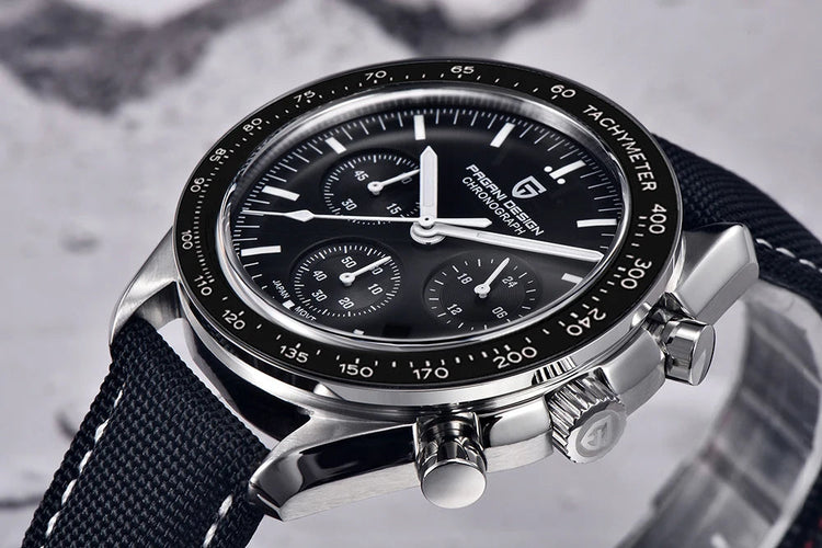 Nuovo Orologio da Uomo PAGANI DESIGN Golden Moon 2026, Orologio al Quarzo di Lusso, Cronografo Sportivo, Vetro Zaffiro AR, Impermeabile, Regalo platinumshop
