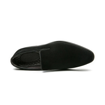 Scarpe primaverili in pelle scamosciata di marca di design italiano di lusso primaverile Scarpe eleganti da ufficio per uomo Mocassini da discoteca marroni da uomo