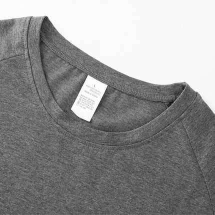 Men's Summer Skinny Casual T-Shirt Short Sleeve Tee Male Gym Fitness Sport Cotton Tops Man Running Workouts Sweatshirt Clothing PlatiNum