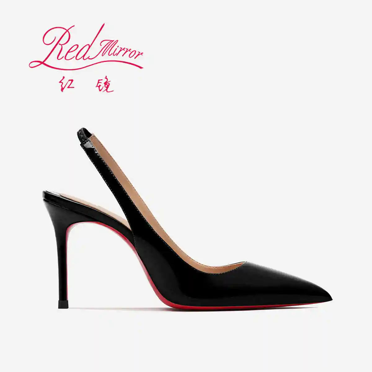 Heeled sandals Red Shiny Bottoms Naked color luxury Hollow 2025 New Elegant High Heels Sexy Slingbacks Ladies Shoes Women shoes