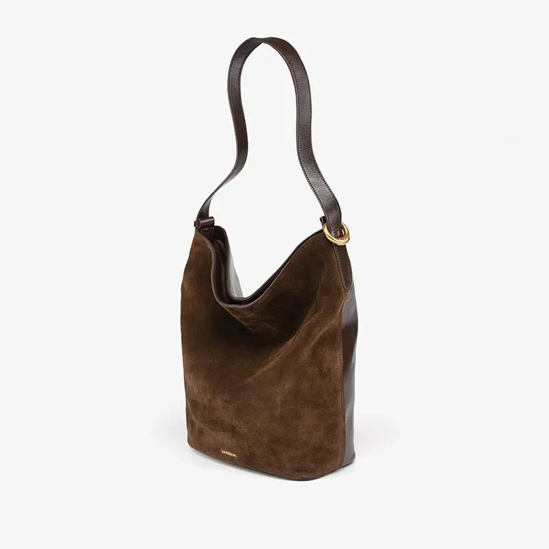 LA FESTIN Original Brand Suede Bag Designer Luxury Bag Bucket Bag Shoulder Crossbody Bag Handbag Women Autumn and Winter Bags