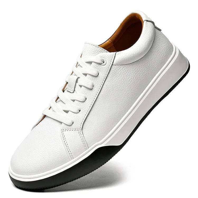 Fashion Wear-resistant Sole Genuine Leather Board Shoes Trend Versatile Walking Shoes 2025New Classic Casual Leather Mens Shoes